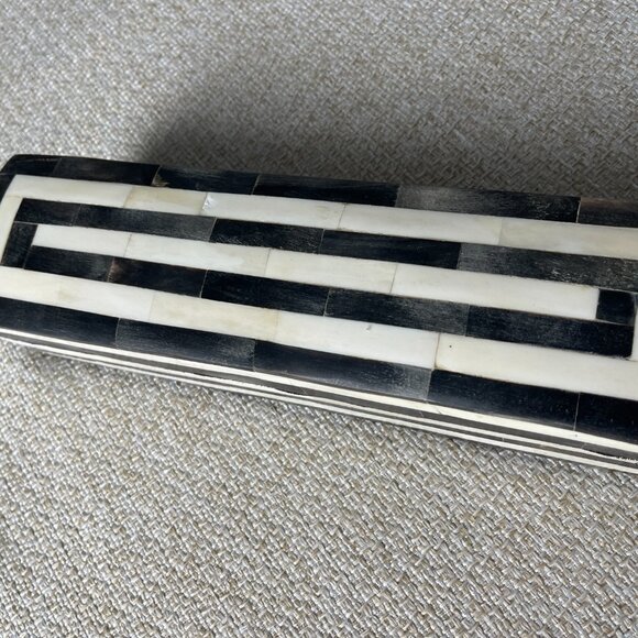 Jewelry Bone Box made in India Strip black/white box Handmade bone box - Picture 15 of 16